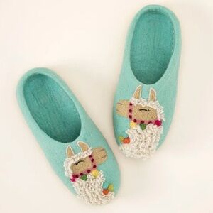 Handmade Llama Slippers
